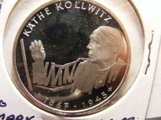 Germany 1992 - G silver 10 Mark Proof with Very Slight Tone,  KM 178,  One Year Type 2