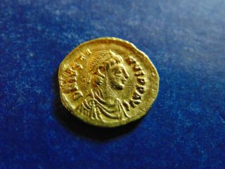 Justinian I Gold Tremissis Victory Rev.  Really