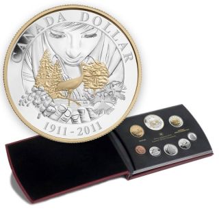 2011 Canada Silver 8 - Coin Proof Set With Box And