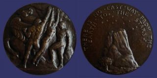 Society Of Medalists 008,  Pagasus And Men - No Easy Way To The Stars,  1933
