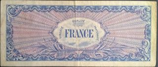 FRANCE 1000 Francs 1944 125 WW2 Allied Military Currency AMC Provisional French 2
