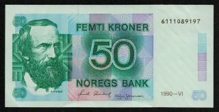 Norway (p42e) 50 Kroner 1990 Xf,