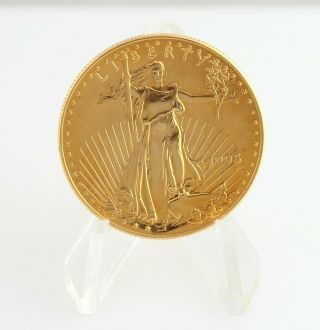 1998 1 Oz American Eagle Gold Coin $50 Fifty Dollars Us.  9167 Bullion Bu Unc