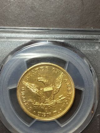 1859 O $10 RAREST Orleans Gold Eagle PCGS AU Details Looks UNC 2
