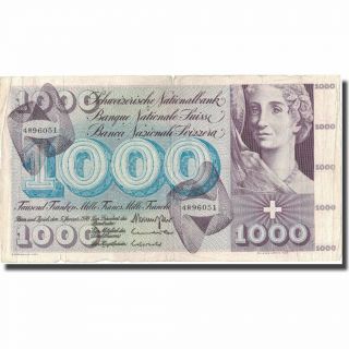 [ 578309] Banknote,  Switzerland,  1000 Franken,  1970,  1970 - 01 - 05,  Km:52i