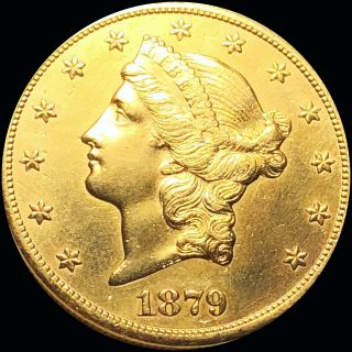 1879 - Cc Liberty $20 Double Eagle Gold Nearly Unc Lustery Ms Bu Pretty Carson Ci