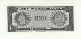 Dominican Republic 1 peso 1978 AUNC p108 high serial nr 999936 @ 2