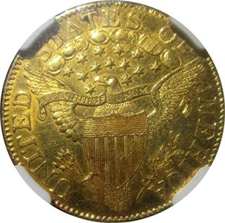 1805 $5 CAPPED BUST GOLD,  CERTIFIED NGC - AU,  DETAIL 10