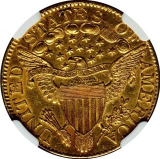 1805 $5 CAPPED BUST GOLD,  CERTIFIED NGC - AU,  DETAIL 12