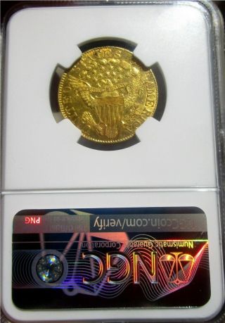 1805 $5 CAPPED BUST GOLD,  CERTIFIED NGC - AU,  DETAIL 2