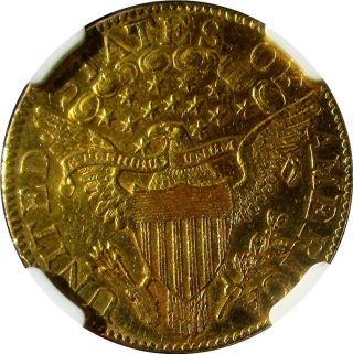 1805 $5 CAPPED BUST GOLD,  CERTIFIED NGC - AU,  DETAIL 6