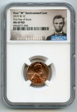 2019 W Lincoln Penny 1c Cent Uncirculated Ngc Ms69 Rd F.  D.  I 4966077 - 043