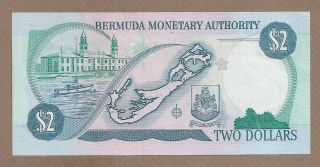 BERMUDA: 2 Dollars Banknote,  (UNC),  P - 40Ab,  06.  06.  1997, 2