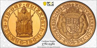 R189 Great Britain 1989 Gold Sovereign S - Sc3 Pcgs Proof - 69 Deep Cameo