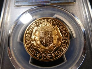 R185 Great Britain 1989 GOLD £2 DOUBLE SOVEREIGN S - SD3 PCGS PROOF - 69 DEEP CAMEO 3