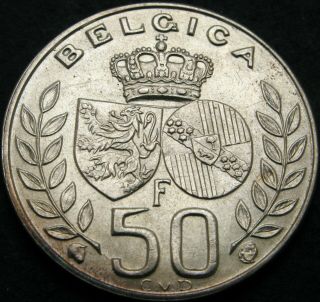 Belgium 50 Francs 1960 - Silver - King Baudouin 