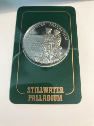 1 Oz Palladium Coin Round Bullion - Johnson Matthey Lewis & Clark (in Assay)