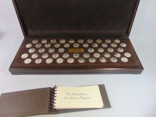 Franklin Medallic History Of The American Revolution Complete Silver Set