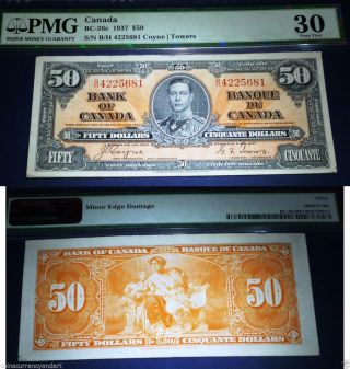 1937 $50 Bank Of Canada - Pmg 30