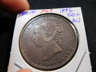 A67 Canada Newfoundland 1896 50 Cents Au Trends 1500 Cad In 50