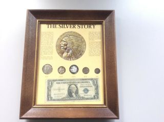 1974 The Silver Story - Framed Kennedy 12.  5 " X 10.  5 "