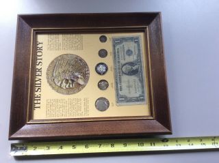 1974 The Silver Story - Framed Kennedy 12.  5 
