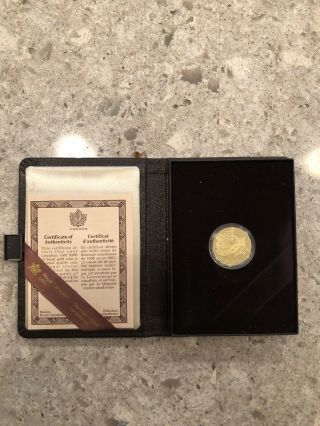 1978 Canada Constitution $100 22k Gold Proof Commemorative Coin as Issued 5