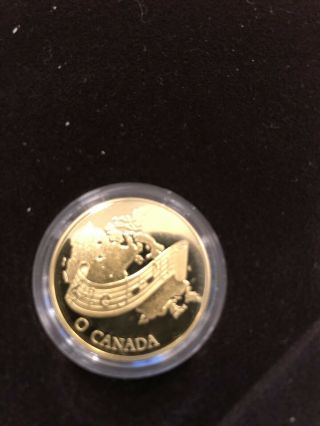 1981 Canada Constitution $100 22k Gold Proof Commemorative Coin as Issued 2