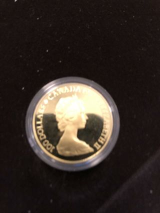 1981 Canada Constitution $100 22k Gold Proof Commemorative Coin as Issued 3