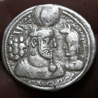 Uncertain Persyan Sasanian Silver Drachm Coin 450 - 700 Ad 24mm,  3.  70gr