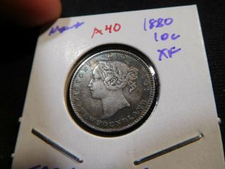 A40 Canada Newfoundland 1880 10 Cents Xf Trends 800 Cad In 40