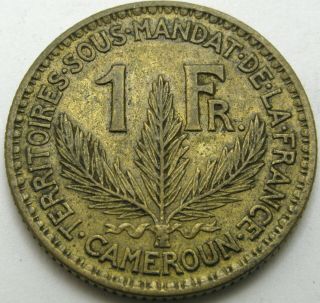 Cameroon 1 Franc 1925 - Vf - 1917 ¤