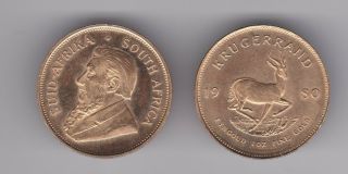1980 South African 1 Oz Gold Krugerrand