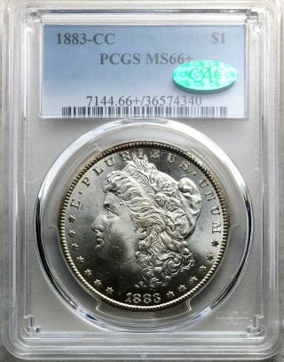 1883 - CC Morgan PCGS MS66,  CAC Silver Dollar,  Total Gem 4