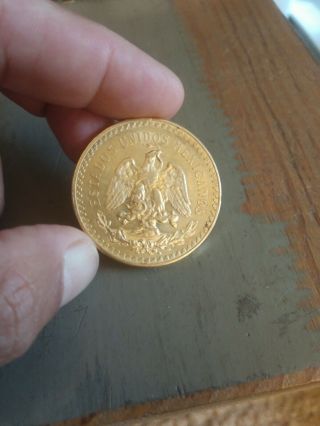 1947 Mexico Gold 50 Pesos - BU - 1.  2056 oz. 5