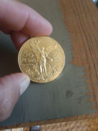 1947 Mexico Gold 50 Pesos - BU - 1.  2056 oz. 7