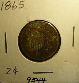 Us 2 Cents 1865 Coin