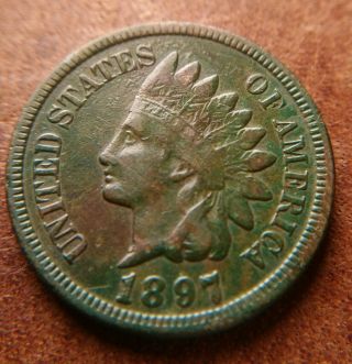1897 Indian Head Penny - Cent (n61)