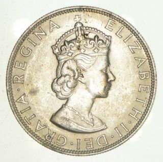 Silver - World Coin - 1964 Bermuda 1 Crown - World Silver Coin - 22.  6g 912