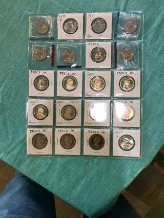 20 Different Date Small Dollars Bu And Proof