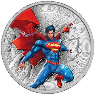 2014 $20 Fine Silver Coin - Canada Iconic Superman Comic Book Covers - Annual 1