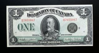 1923 Dominion Of Canada $1 Campbell & Sellar Black Seal Group 3 Bc - 25n (au, )