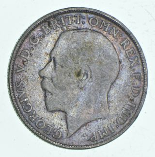World Coin - 1923 United Kingdom 1 Florin - 11.  1g - World Silver Coin 297