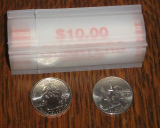 2005 D California State Quarter Roll - Uncirculated - Bank Rolled