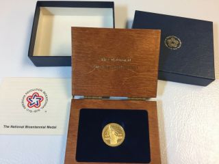 U.  S.  1976 National Bicentennial Proof Gold Medal With