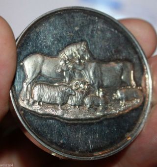 Upper Ward Lanarkshire Scotland 19th Century Proof Silver Agricultural Medal