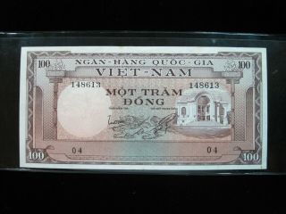 Vietnam South 100 Dong 1966 P18 Viet Nam Sharp 34 Currency Banknote Money
