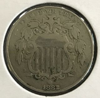 1882 No Rays - Shield Nickel 5¢ Us Coin - Coinage
