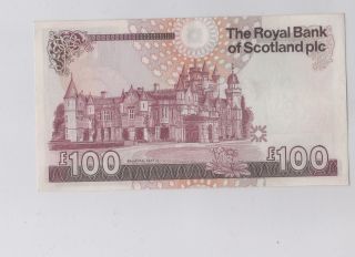 ROYAL BANK OF SCOTLAND: 100 pounds,  AUNC - UNC,  1999 2