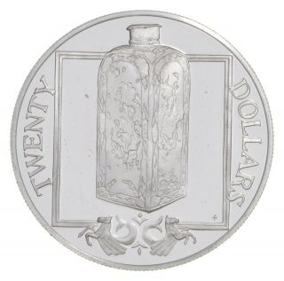 1985 British Virgin Islands 20 Dollars - World Silver Coin - 19.  6g 104